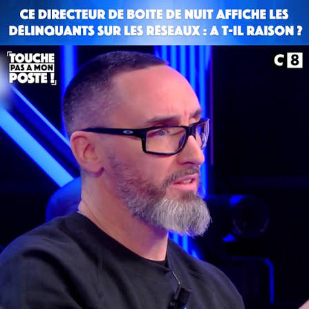 Le Jarl sur le plateau de Touche pas à mon poste, C8
